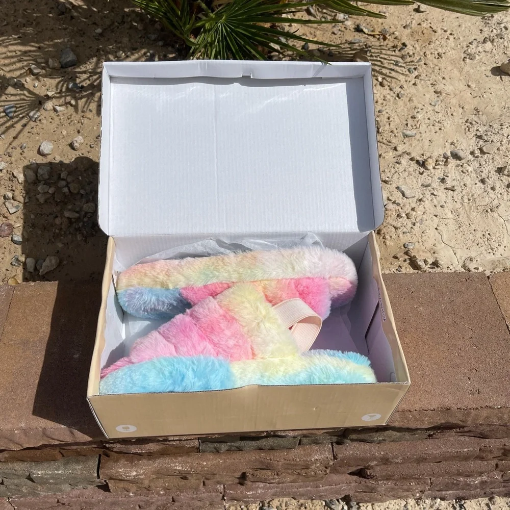 Cotton Candy Sling Back Slides 🍬 - Picture 5 of 5